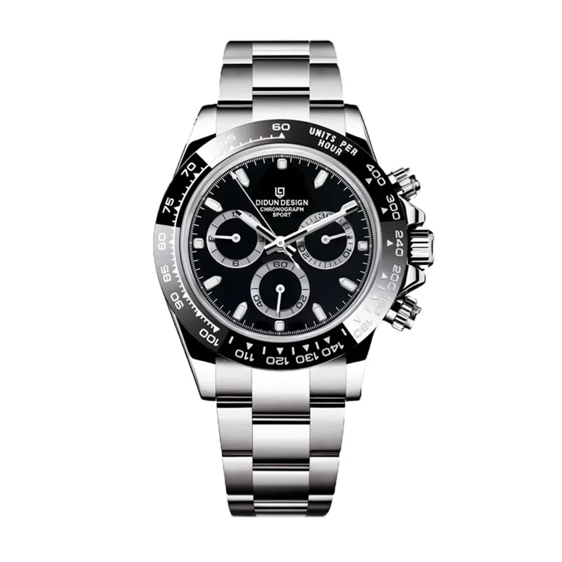 Pagani Design Daytona Black Dial Sporty Men's Watch - PD-1644